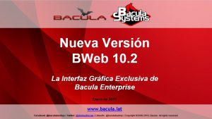 Nueva Versión BWeb 10.2