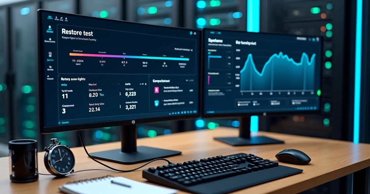 Como testar a velocidade de restauração do backup passo a passo